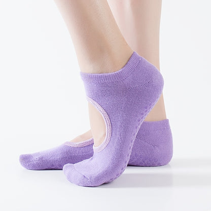 Cushioned Anti-Slip Yoga Socks for Women’s Pilates and Ballet