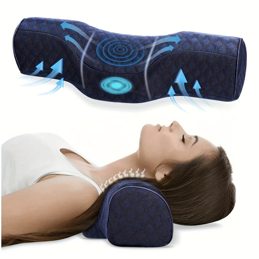 Cervical Neck Pillow - Memory Foam Support for Side Sleepers