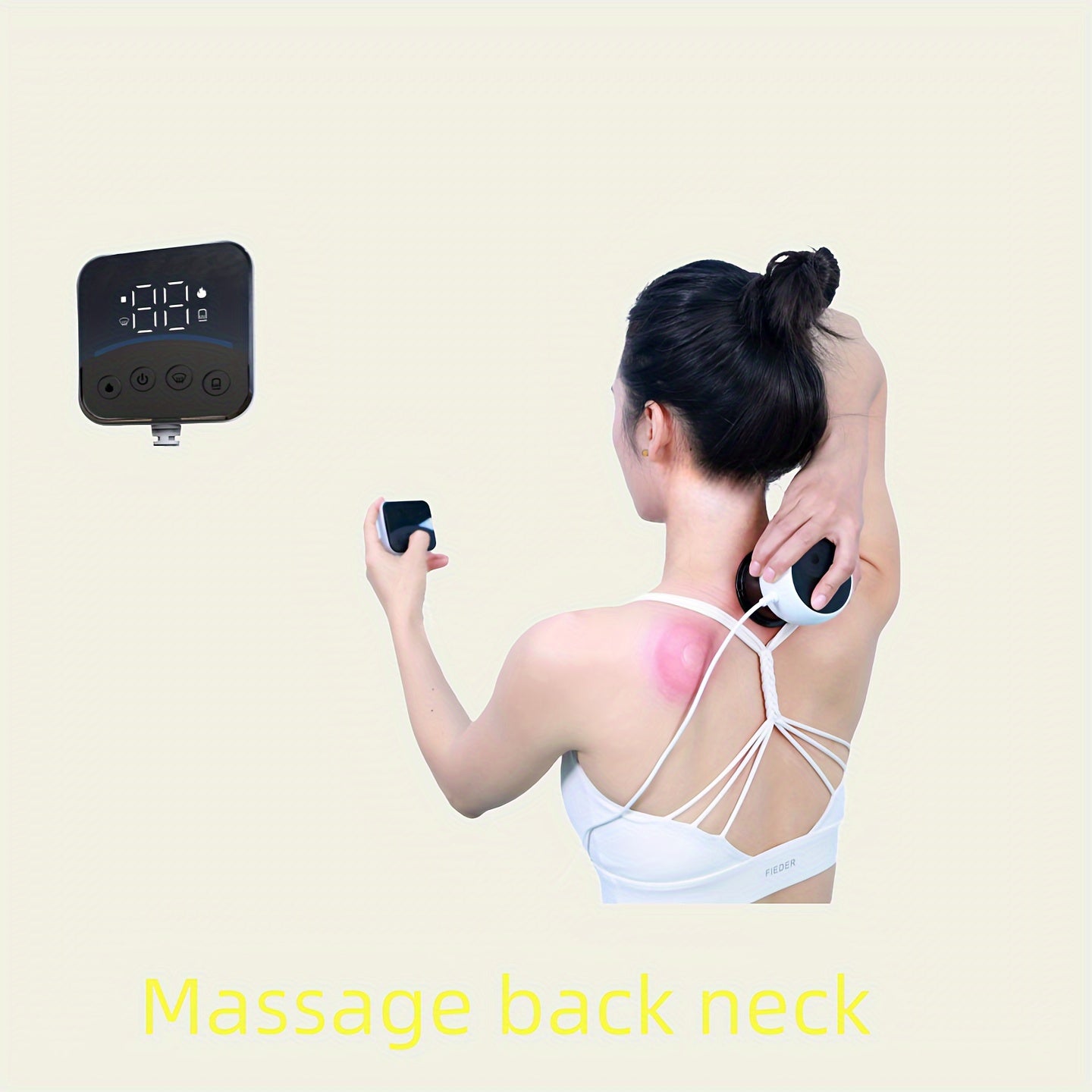 Rechargeable Smart Cupping Massager With Adjustable Suction And Heat