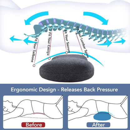 Lumbar Support Pillow for Back Pain Relief and Comfort