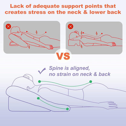 Face Down Pillow For Comfortable Stomach Sleeping After Surgery