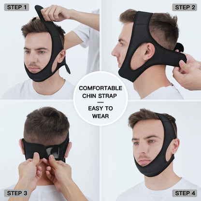 Comfortable Anti-Snoring Chin Strap for Better Sleep Quality