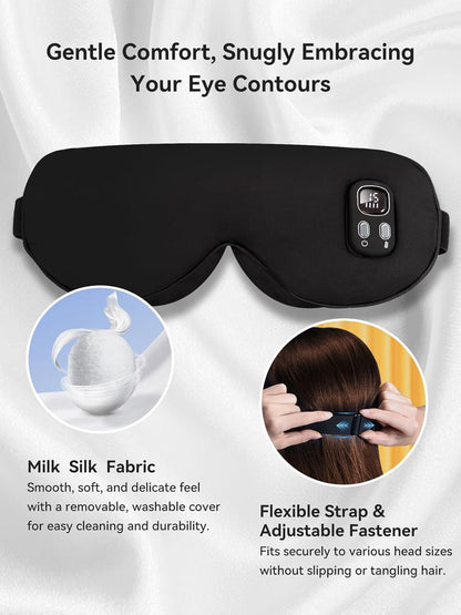 Heated Silk Eye Mask For Dry Eyes And Relaxation