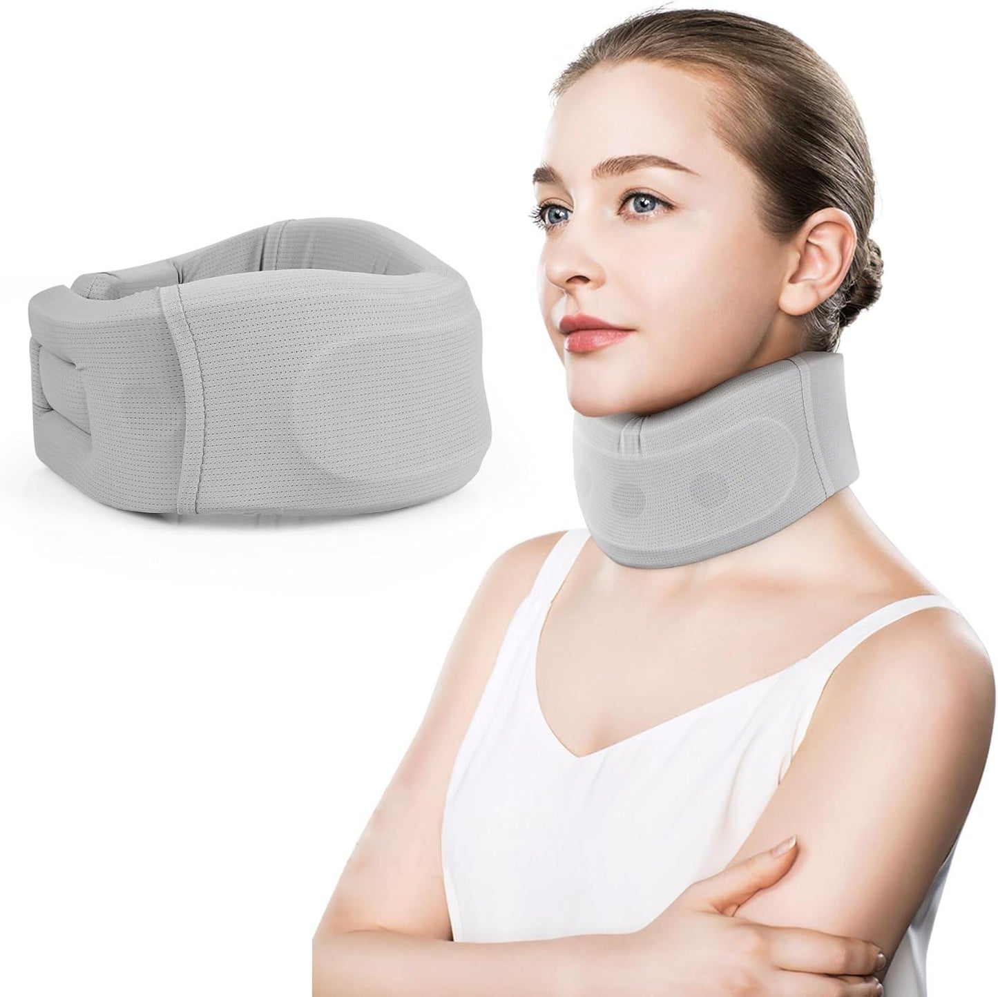 Comfort Neck Brace for Pain Relief and Support, Adjustable Design