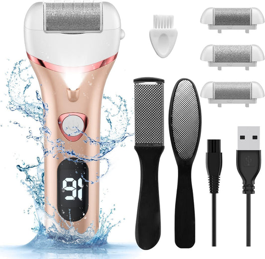 Electric Foot Callus Remover With Rechargeable Waterproof Design