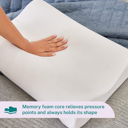 Memory Foam Contour Pillow for Head and Neck Support