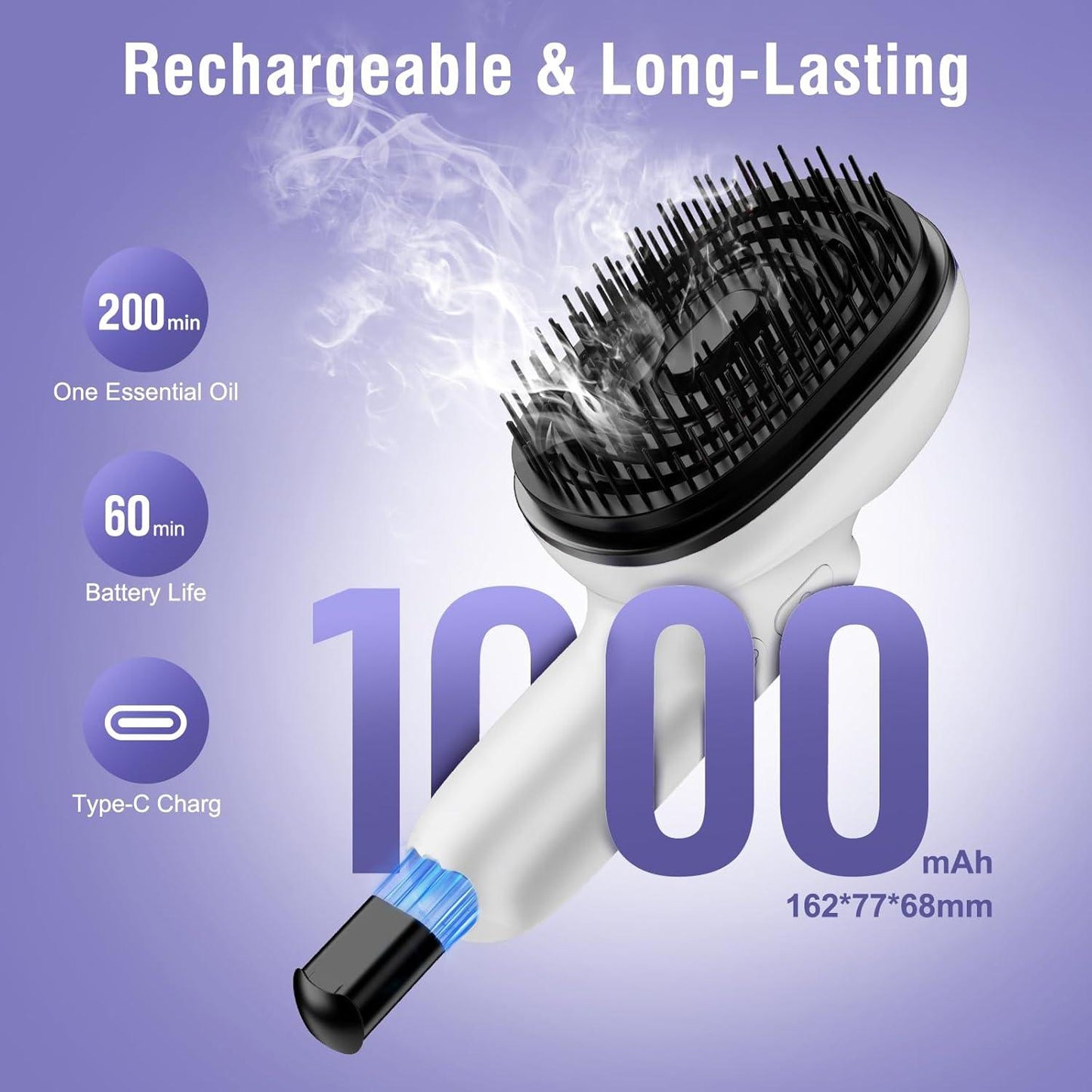 Electric Scalp Massager Comb For Relaxation And Nourishment