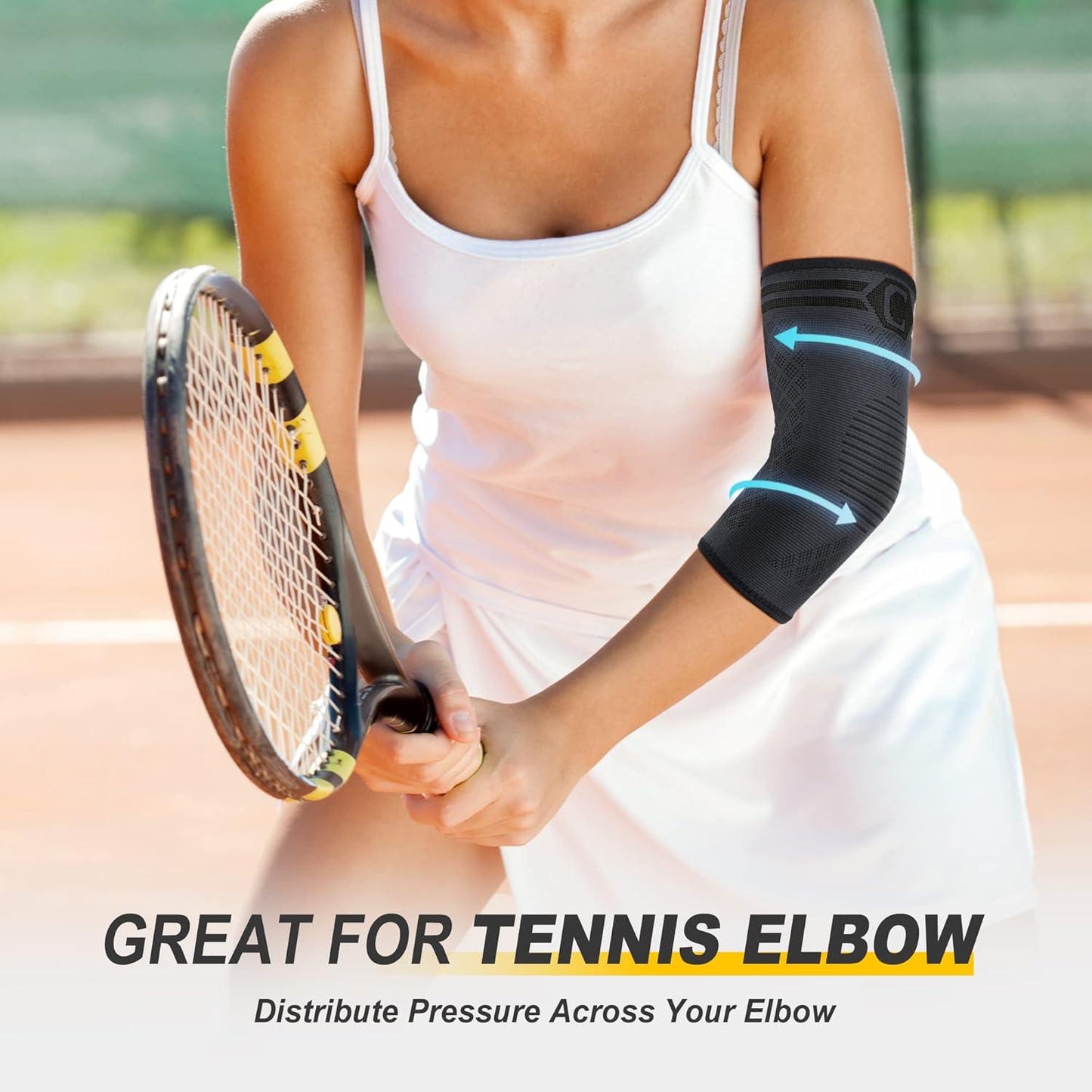 Elbow Compression Sleeves for Tendonitis and Pain Relief