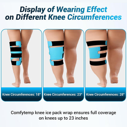 Large Knee Ice Pack Wrap for Pain Relief and Recovery