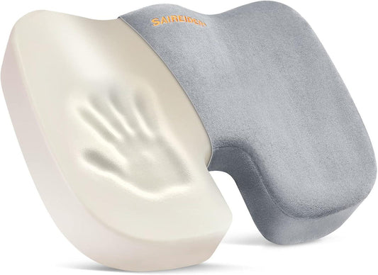 Comfort Seat Cushion and Lumbar Support Pillow for Pain Relief