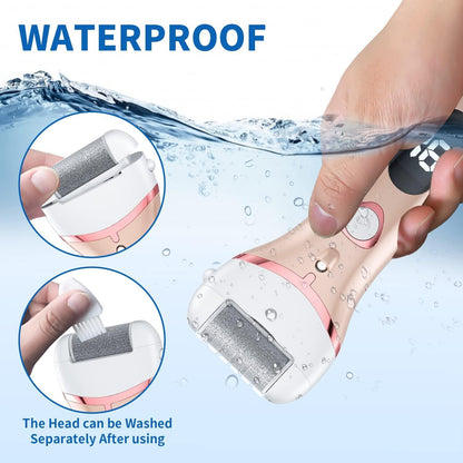 Electric Foot Callus Remover With Rechargeable Waterproof Design