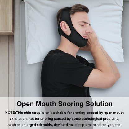 Comfortable Anti-Snoring Chin Strap for Better Sleep Quality