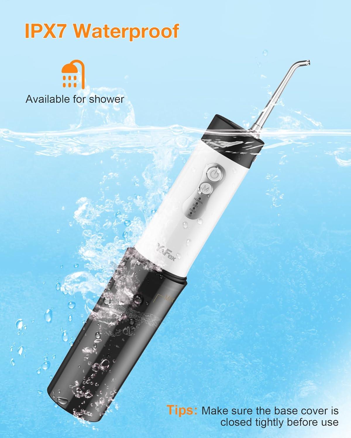 Portable Cordless Water Flosser with 4 Modes and DIY Feature