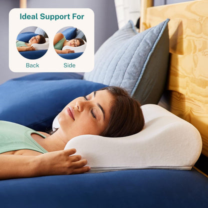 Memory Foam Contour Pillow for Head and Neck Support