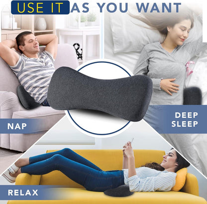 Lumbar Support Pillow for Back Pain Relief and Comfort