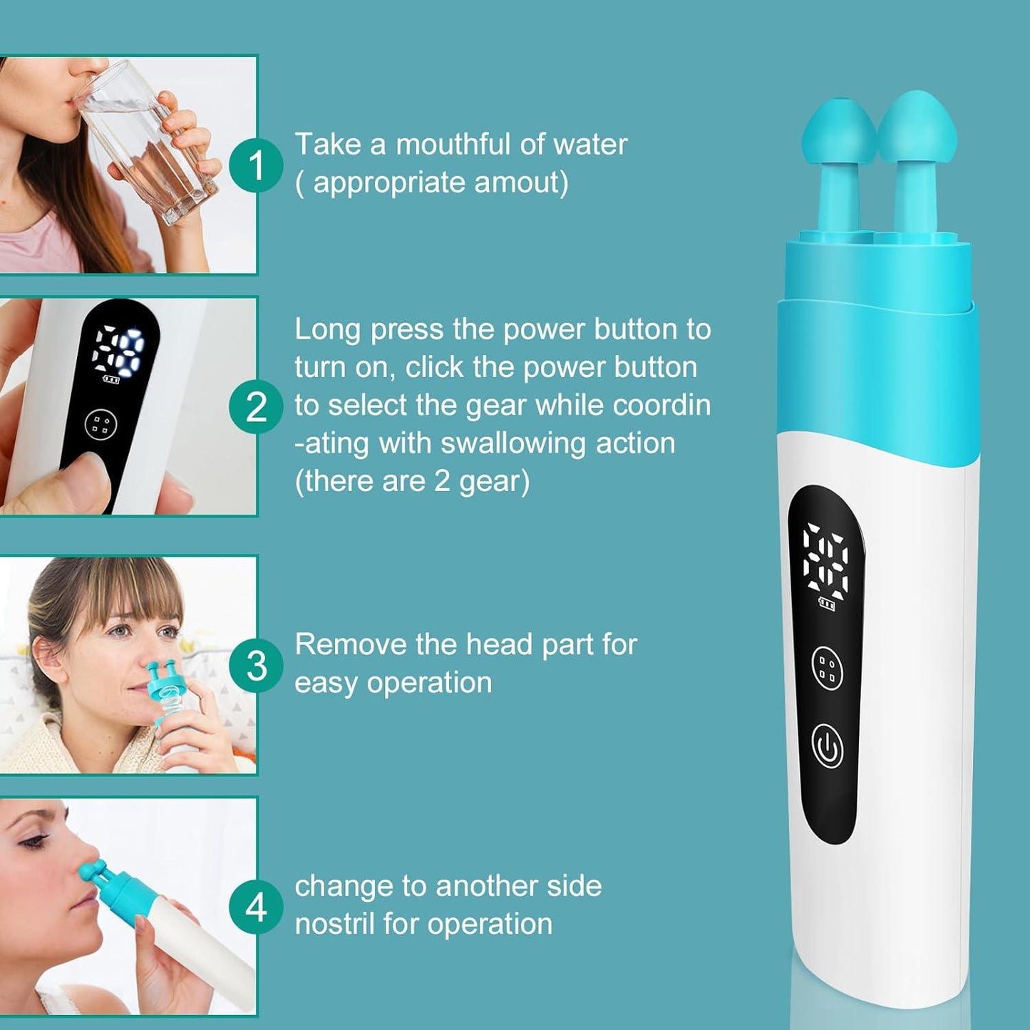 Ear Pressure Relief Tool: Unclogs Eustachian Tubes for Comfort