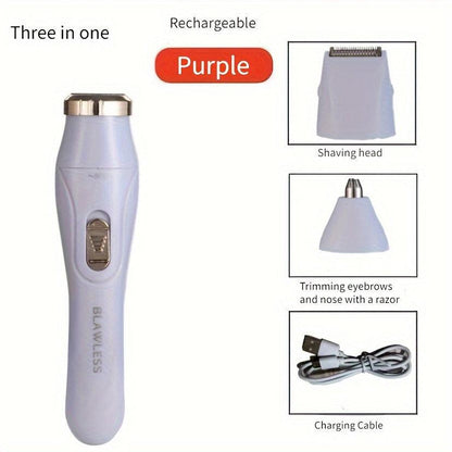 3-in-1 Electric Hair Removal Kit For Effortless Grooming