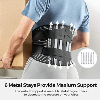 Comfortable Back Support Belt for Lower Back Pain Relief