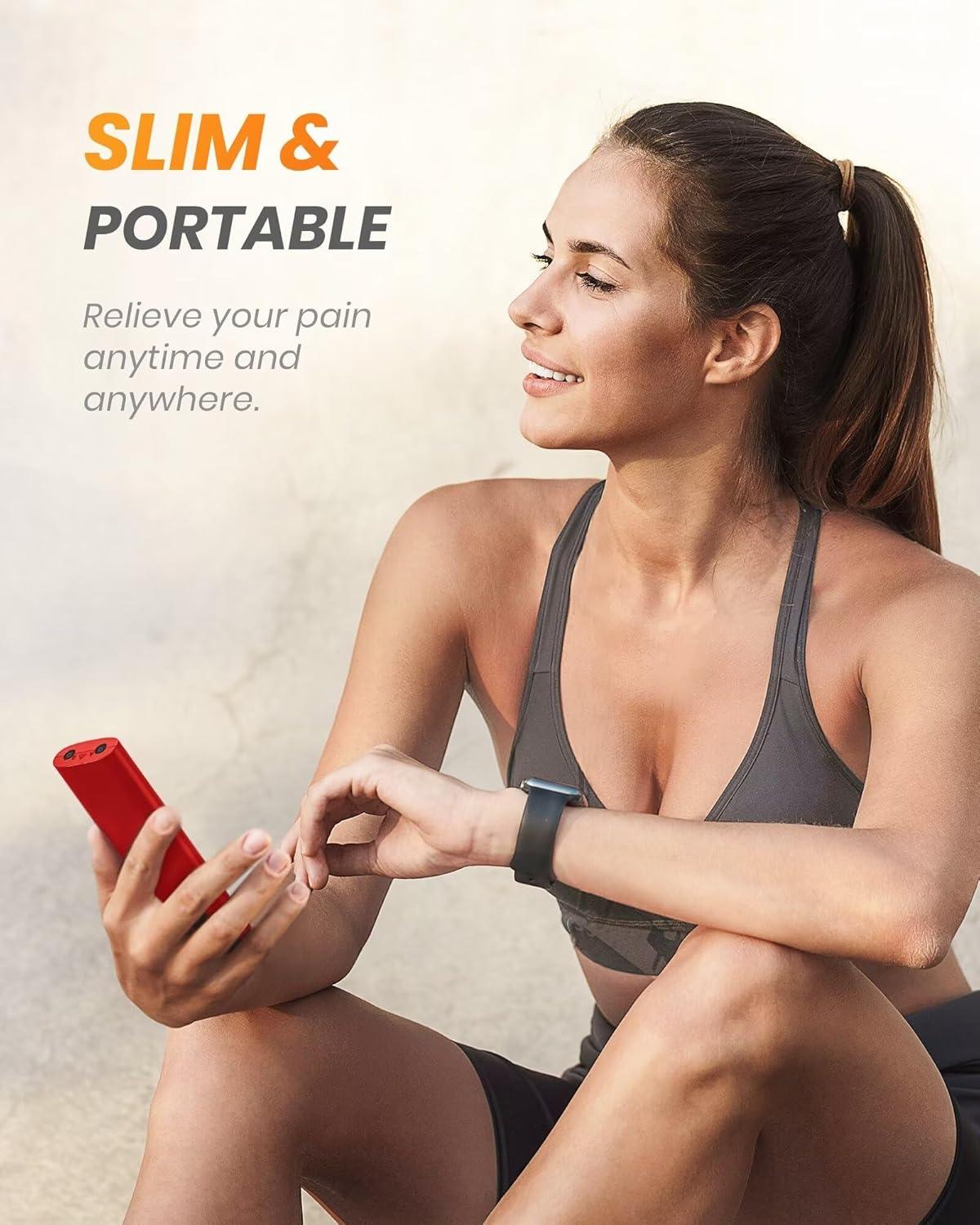 Compact TENS EMS Unit for Pain Relief and Muscle Stimulation