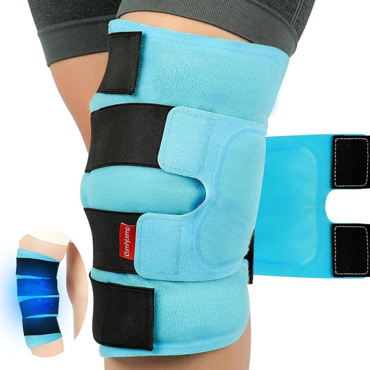 Large Knee Ice Pack Wrap for Pain Relief and Recovery