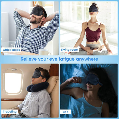 Heated Eye Mask - Cordless Electric Compress for Dry Eyes Relief