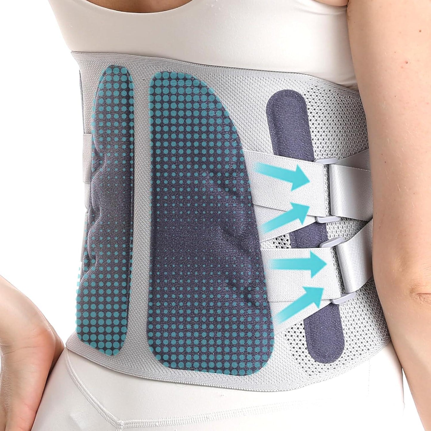 Adjustable Lumbar Back Brace for Pain Relief and Support