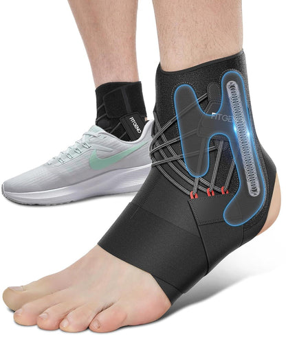 Ankle Stabilizer Brace for Sprains - Adjustable, Breathable Support