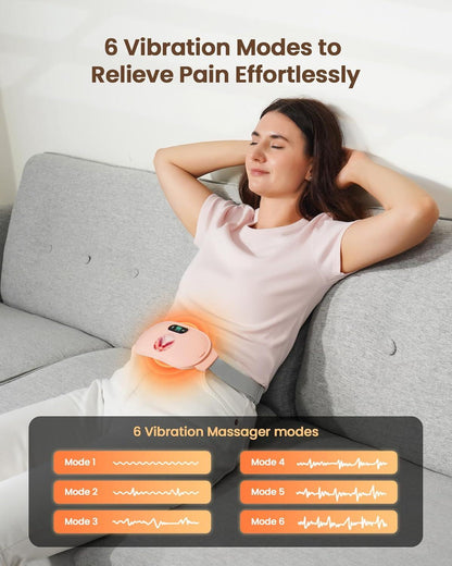 Portable Heating Pad for Menstrual Cramps with Massage Modes