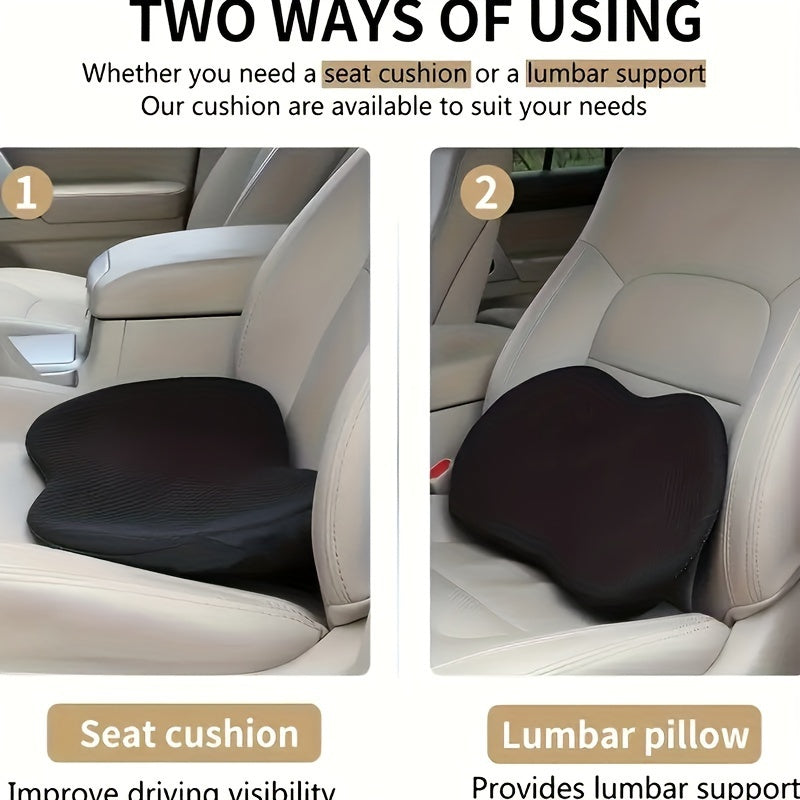 Memory Foam Car Seat Pad For Back Pain Relief While Driving