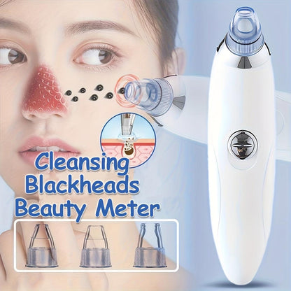 Portable Blackhead Remover with 4 Probes for Gentle Cleansing