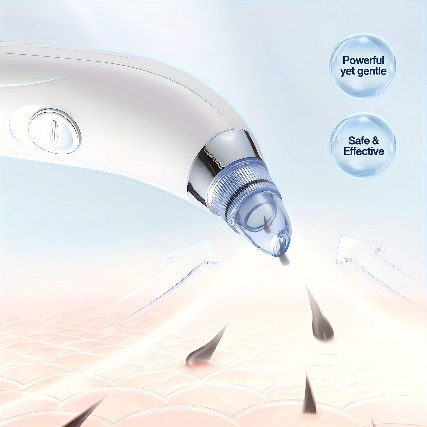 Portable Blackhead Remover with 4 Probes for Gentle Cleansing