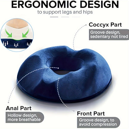 Ergonomic Memory Foam Donut Cushion for Tailbone Support