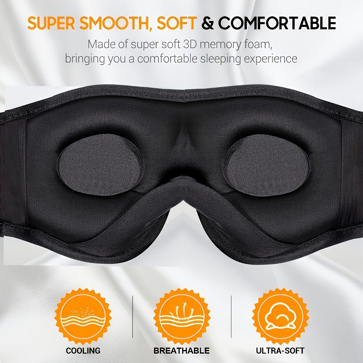 Bluetooth Sleep Mask With Headphones For Comfortable Travel