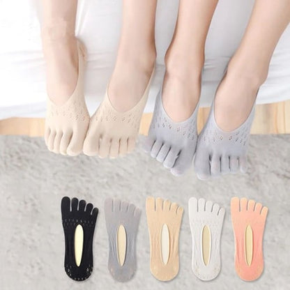 Ultra-Thin Five-Toe Socks for Breathable Comfort - 5 Pairs