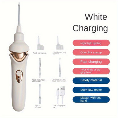 Electric Ear Cleaner Tool With Light And Charging Spoon