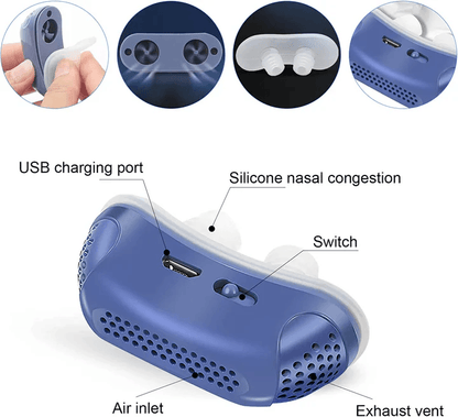 Compact Micro CPAP Device For Travel And Snoring Relief