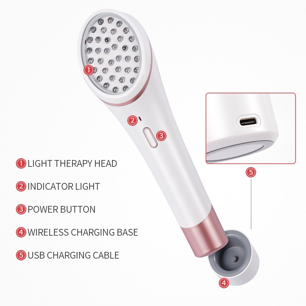 LED Photon Light Therapy Device for Acne Treatment