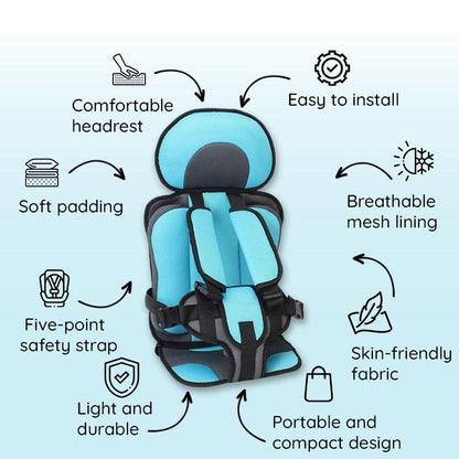 SafeRide Child Car Seat Cushion for Ultimate Protection