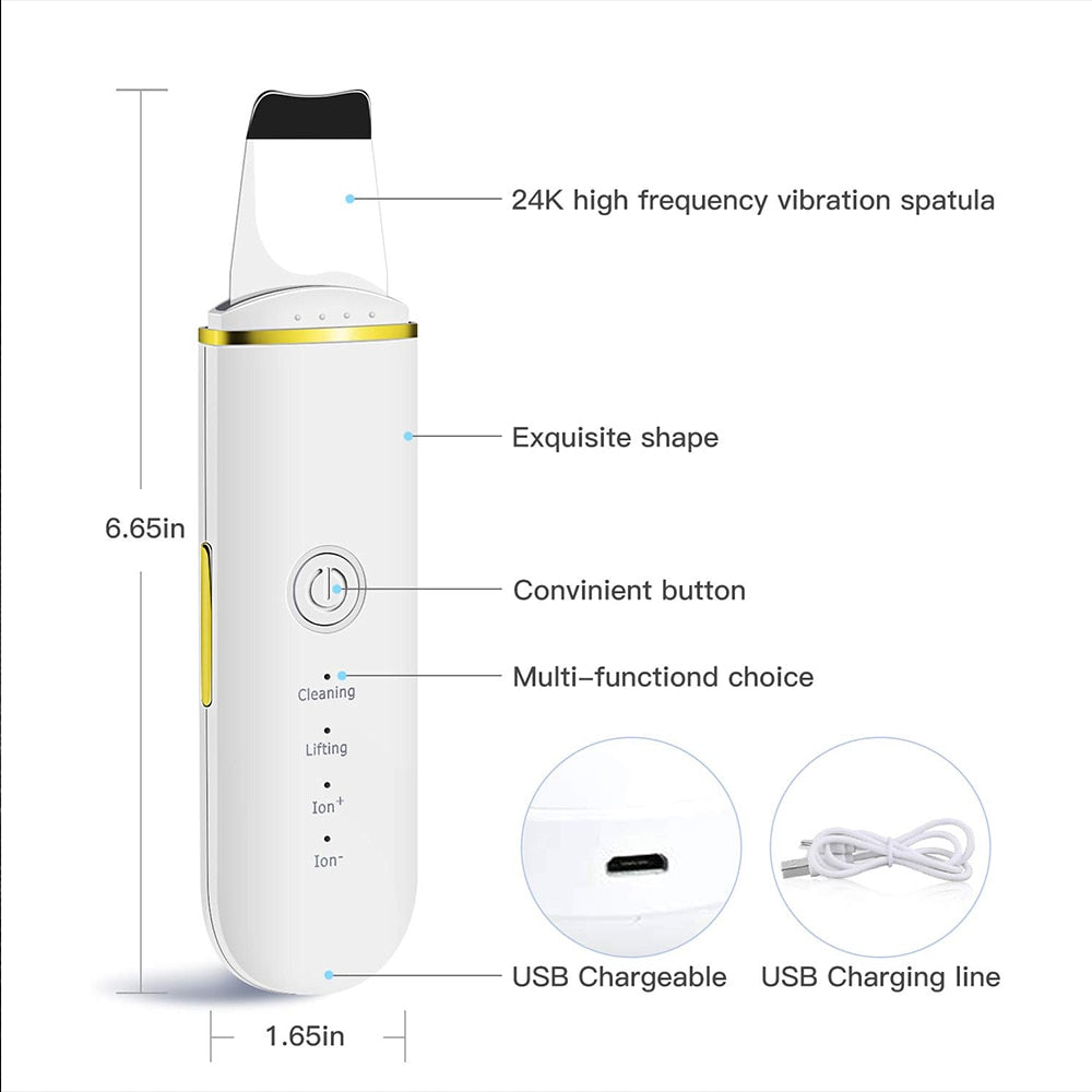 Ultrasonic Skin Scrubber for Effective Blackhead Removal