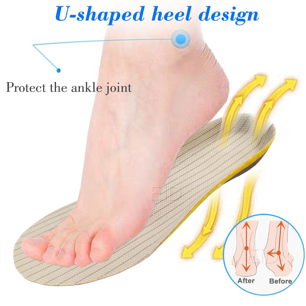 Orthopedic Insoles for Flat Feet Relief and Comfort