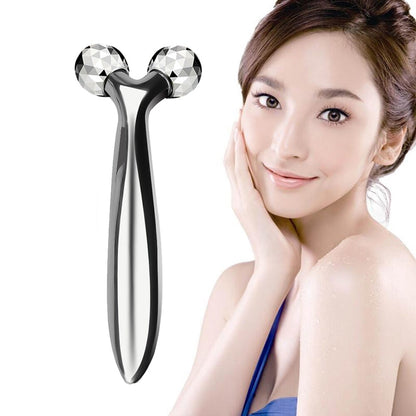 V-Shape 3D Massage Roller for Facial Relaxation and Contouring