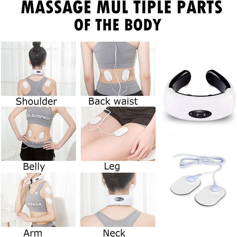 Relaxing Electric Neck And Back Massager With Pulse Therapy