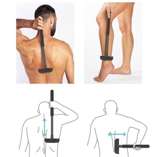 Portable Back Shaver for Effortless Grooming for Men