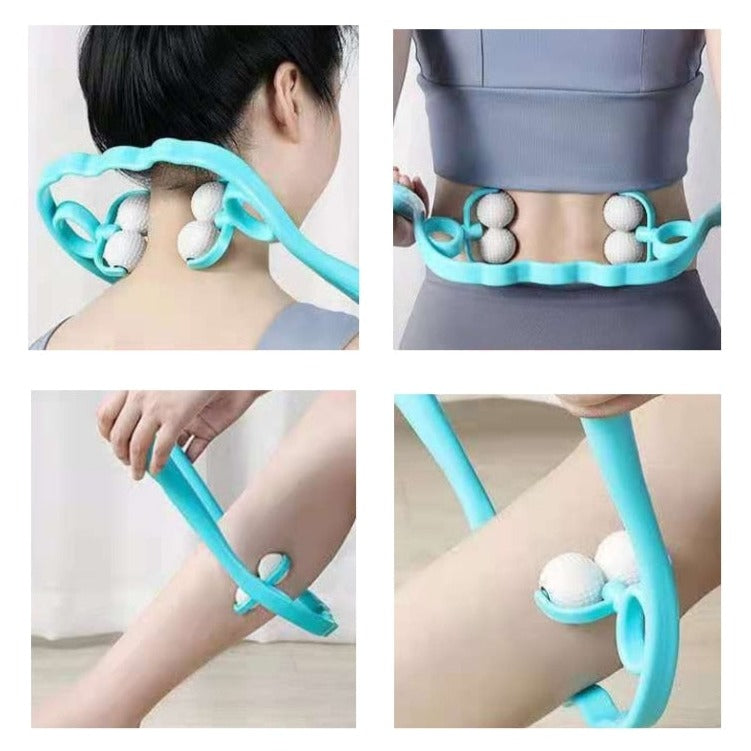 Pressure Point Full Body Massager with 4-Roller Design