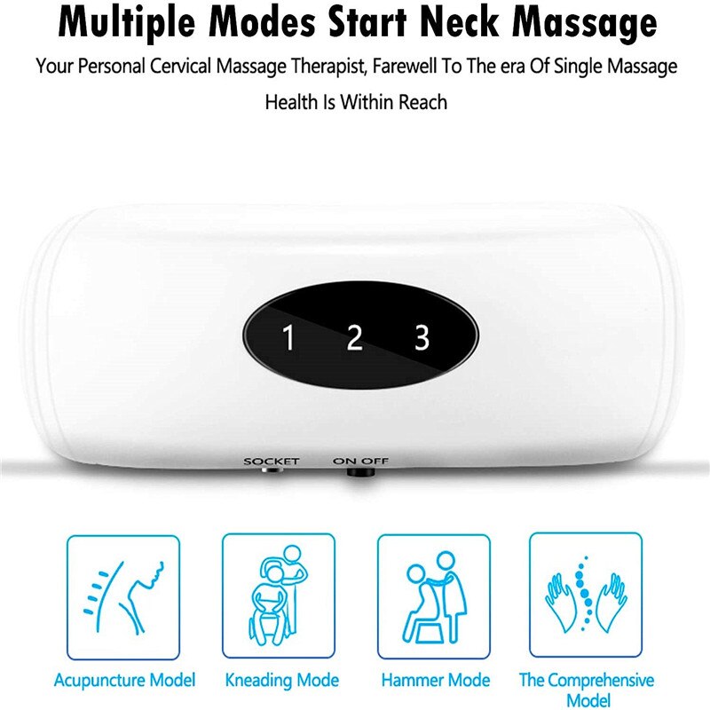 Relaxing Electric Neck And Back Massager With Pulse Therapy