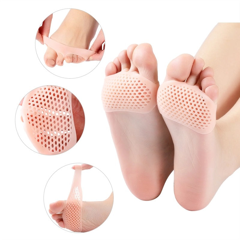 Silicone Honeycomb Footpads for Comfort and Support - 1 Pair