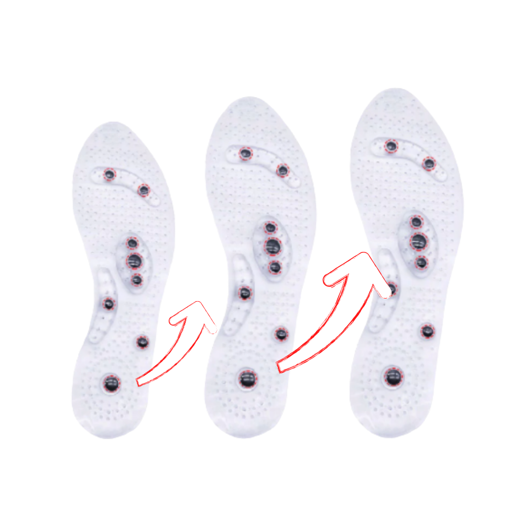 Magnetic Acupressure Insoles for Enhanced Foot Comfort and Relief