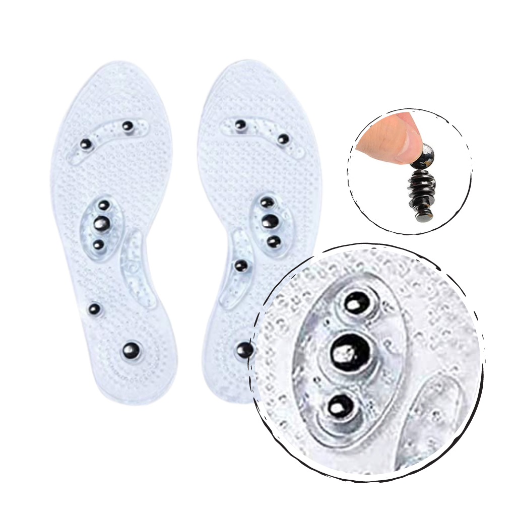 Magnetic Acupressure Insoles for Enhanced Foot Comfort and Relief