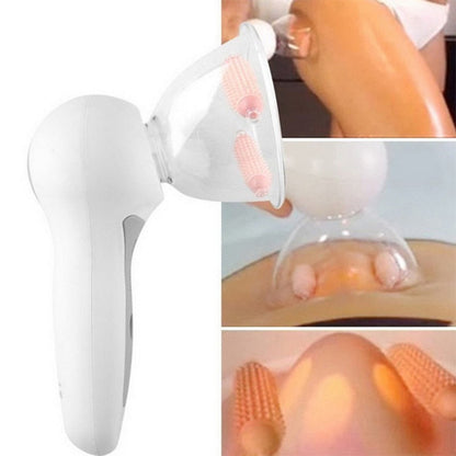 Anti-cellulite vacuum massager for smooth, firm skin