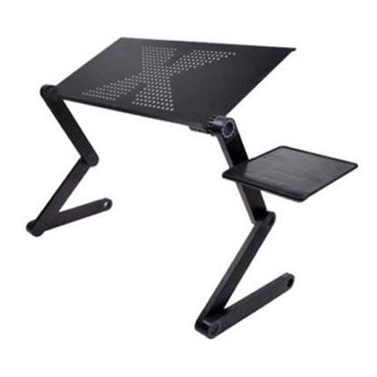 Portable Adjustable Aluminum Laptop Desk With Mouse Pad Included